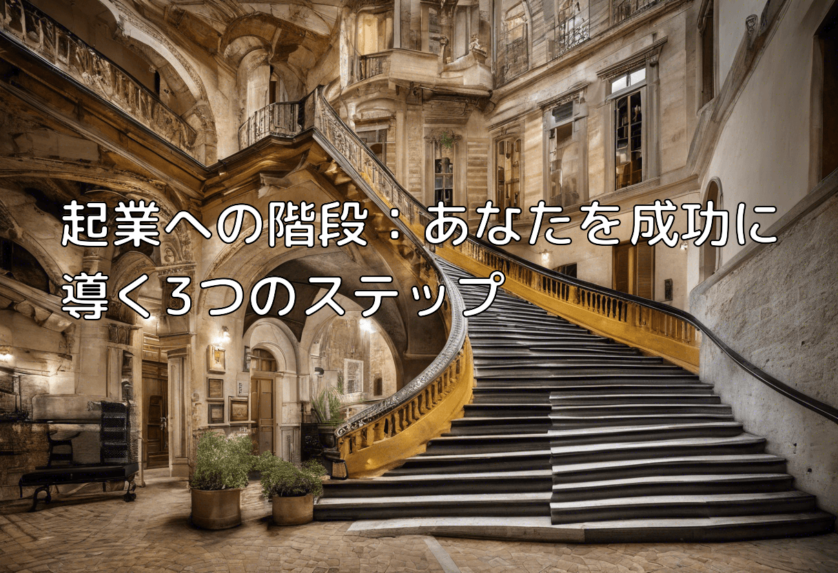 起業への階段：あなたを成功に導く3つのステップ