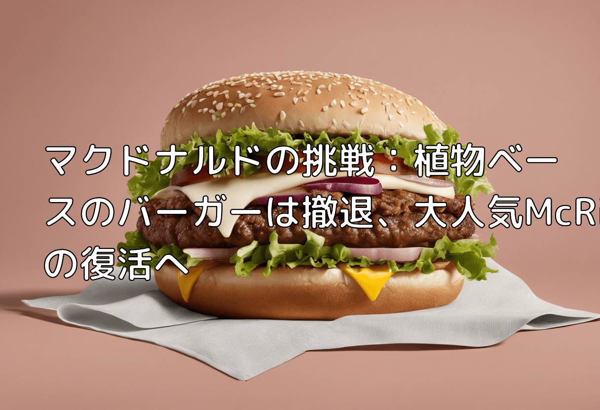 マクドナルドの挑戦：植物ベースのバーガーは撤退、大人気McRibの復活へ