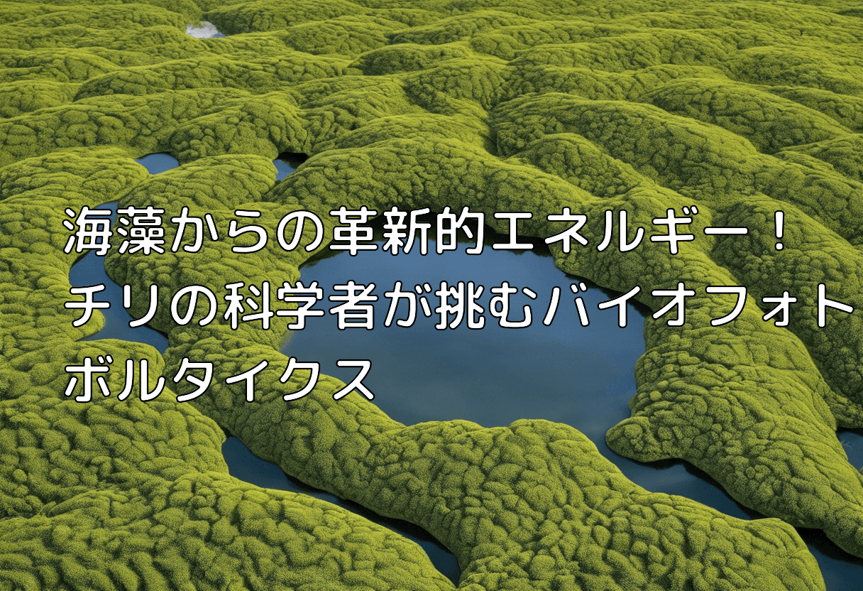 海藻からの革新的エネルギー！ チリの科学者が挑むバイオフォトボルタイクス