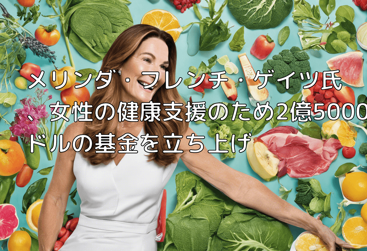 メリンダ・フレンチ・ゲイツ氏、女性の健康支援のため2億5000万ドルの基金を立ち上げ